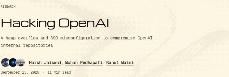 Het onderzoeksrapport 'Hacking OpenAI' van beveiligingsbedrijf Hacktron.