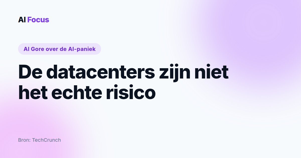 Al Gore: de AI-energiepaniek mikt op het verkeerde doel