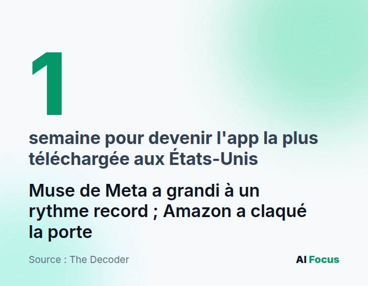 Une semaine après son lancement, Muse était l'application la plus téléchargée aux États-Unis ; puis Amazon a fermé la porte de la boutique.