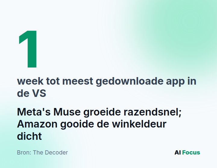 Eén week na lancering was Muse de meest gedownloade app in de VS; toen ging de winkeldeur bij Amazon dicht.