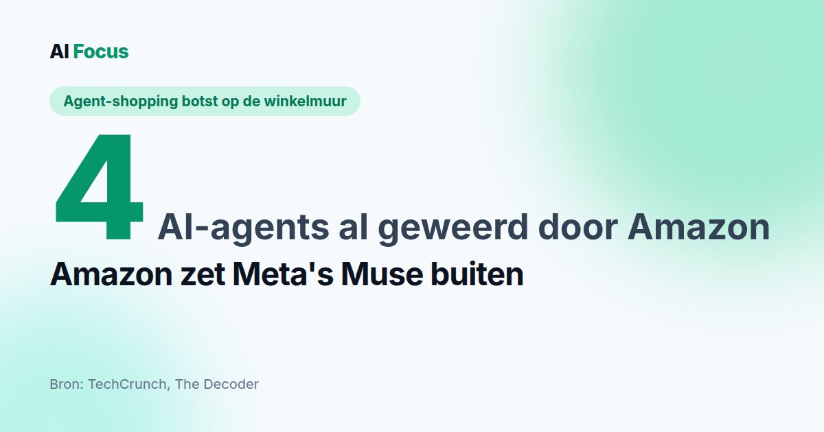 Amazon blokkeert Meta's shopping-agent Muse
