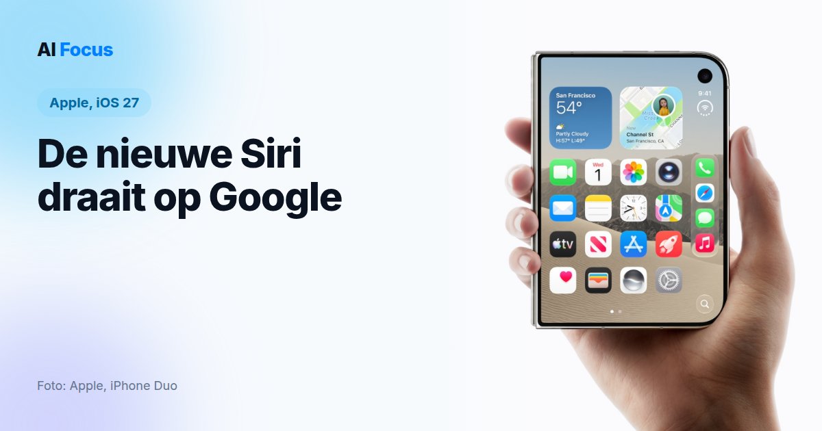 Apples nieuwe Siri draait op Google, niet in de EU