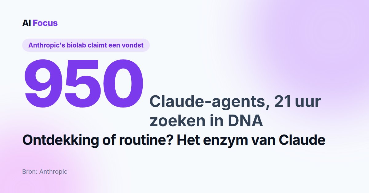 Claude vindt nieuw enzymsysteem, maar wat doet het?