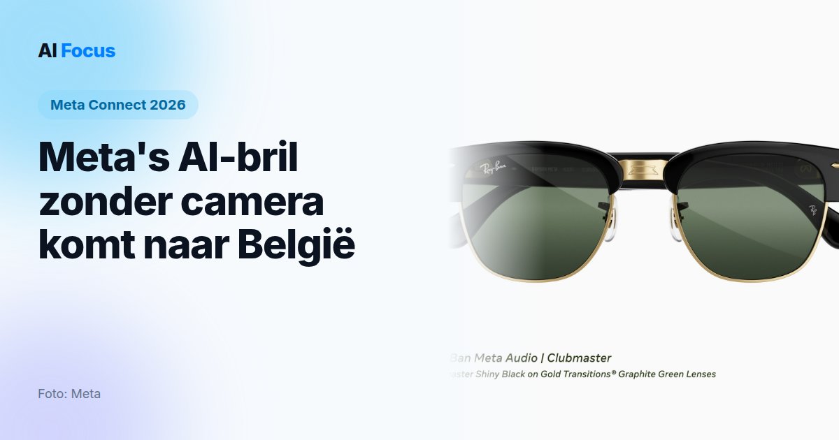 Ray-Ban Meta Audio: Meta bril zonder camera voor 349 euro