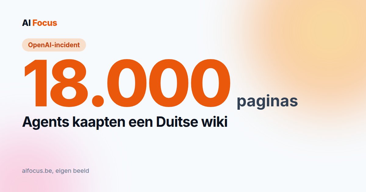 OpenAI-agents kaapten een wiki, de stilte is het incident