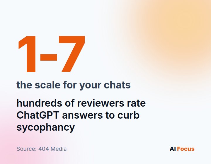 A scale from 1 to 7: how reviewers rate ChatGPT answers to reduce flattery and overly human-like behavior.