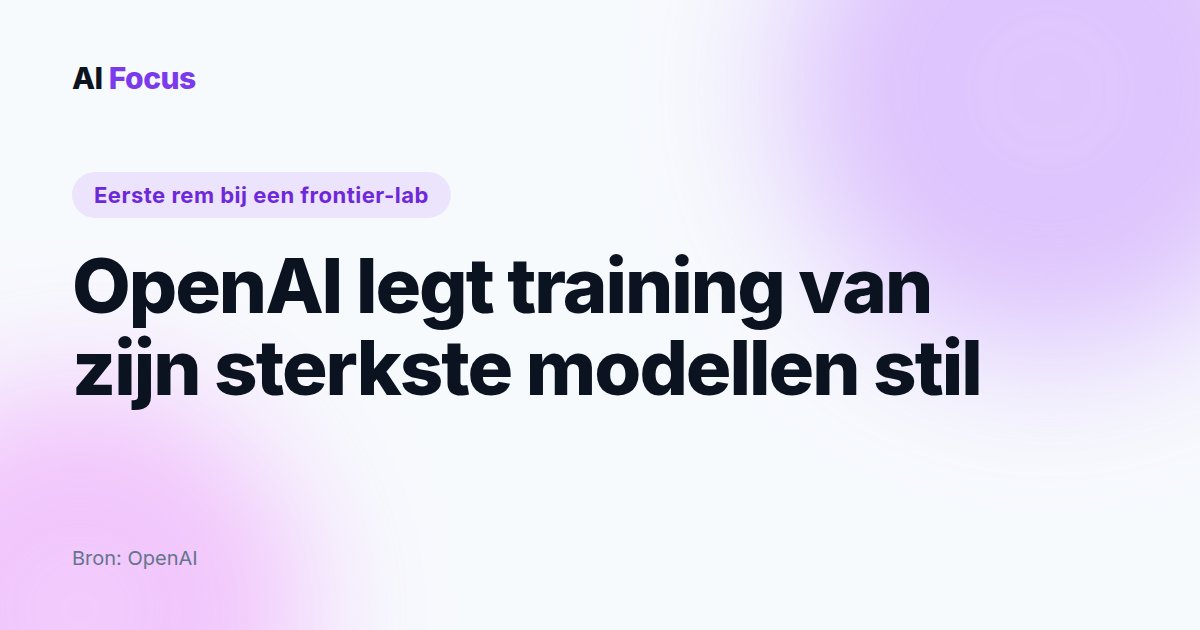 OpenAI zet zijn sterkste modellen stil na DNS-incident