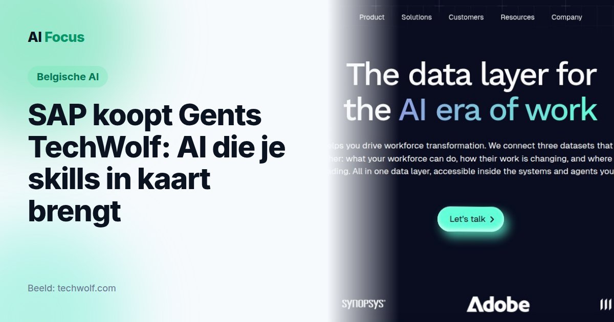SAP koopt Gents TechWolf: AI die je skills in kaart brengt